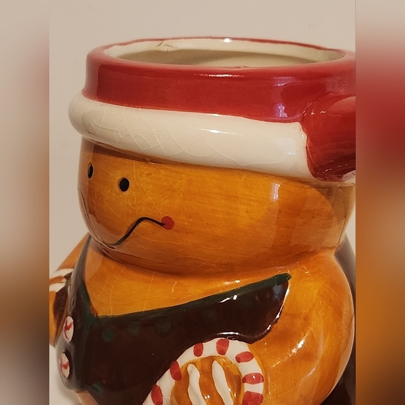 5” Christmas Gingerbread Man Sleigh Bell Bistro Holiday Mug - Picture 5 of 14
